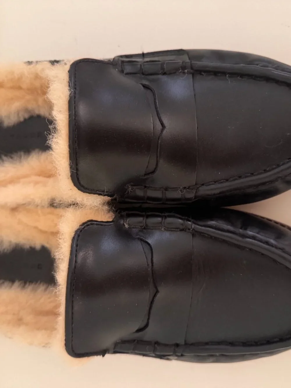 TEMI SHEARLING PENNY LOAFER MULE Freda Salvador
